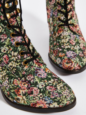 Jeffrey Campbell Tapestry Lace-up Boots