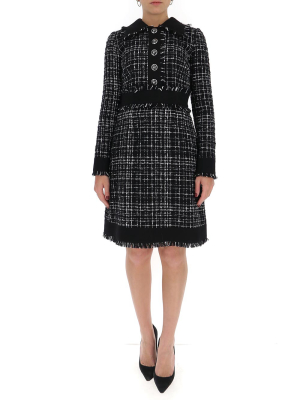 Dolce & Gabbana Tweed Midi Dress