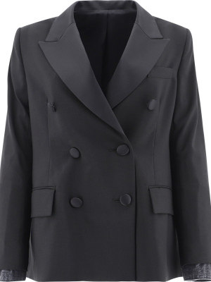 Sacai Panelled Double-breasted Blazer