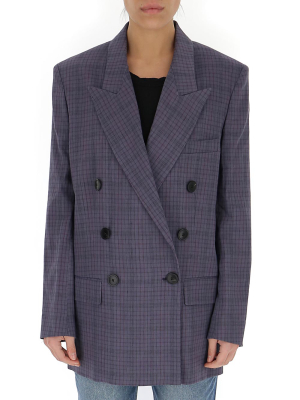 Isabel Marant Étoile Checked Double Breasted Blazer