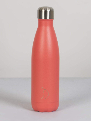 Chilly's Water Bottle In Pastel Coral