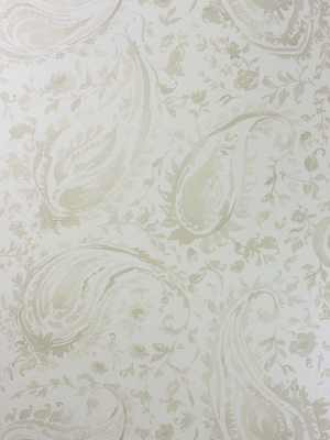 Sample Pamir Wallpaper In Silver From The Cathay Collection By Nina Campbell