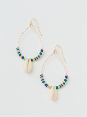 Aeo Bead + Shell Earring