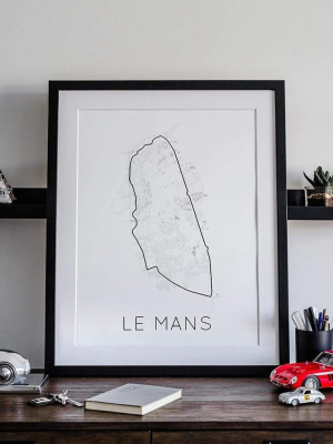 An Enduring Tradition – Le Mans Racetrack Poster