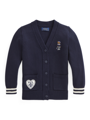 Polo Bear Cotton Cardigan