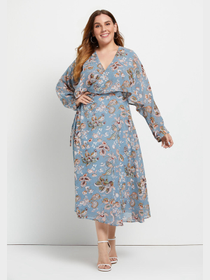 What's Blooming? Wrap Dress - Plus Size