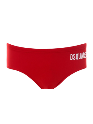 Dsquared2 Icon Logo Print Swimming Briefs