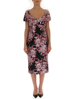 Dolce & Gabbana Off-the-shoulder Floral Dress