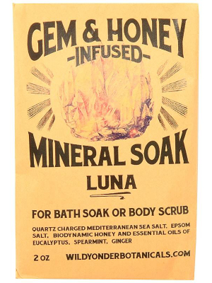 Gem & Honey Infused Mineral Soak Scrub - Luna