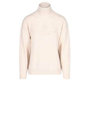 Balenciaga Logo Turtleneck Sweater