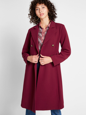 Along For The Ride Crepe Coat