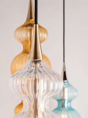 Pomfret 1 Light Pendant With Bronze Glass