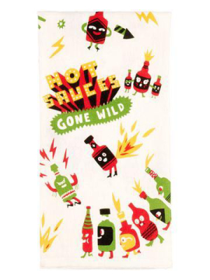 Hot Sauces Gone Wild Dish Towel