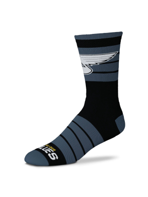 Nhl St. Louis Blues Black Crew Socks - L