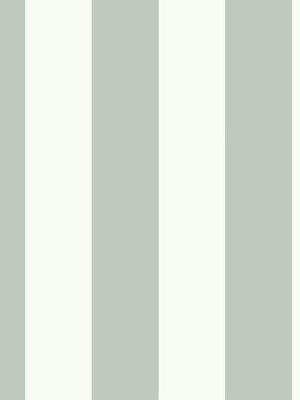 Awning Stripe Wallpaper In Medium Grey From The Magnolia Home Collection By Joanna Gaines