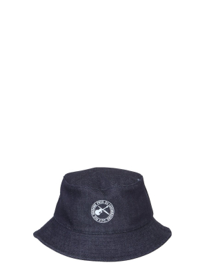 A.p.c. Logo Detailed Denim Bucket Hat