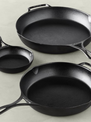 Lodge Blacklock Triple Seasoned Cast-iron 3-piece Skillet Set