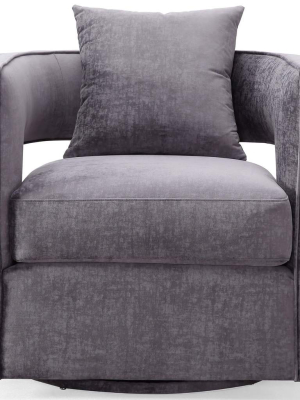 Kenneth Swivel Chair, Grey