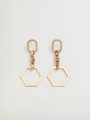 Geometric Pendant Earrings