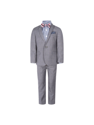 Mod Suit | Grey/blue Yonder Check