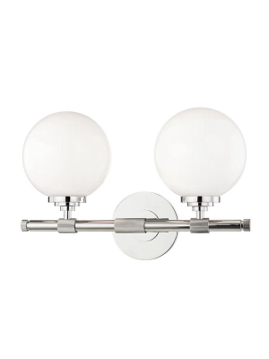 Hudson Valley Bowery 2 Light Vanity Sconce