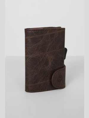 Bank Cards Protector Wallet In Brown