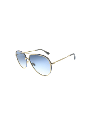 Jimmy Choo Triny/s Lks Womens Aviator Sunglasses Gold 59mm