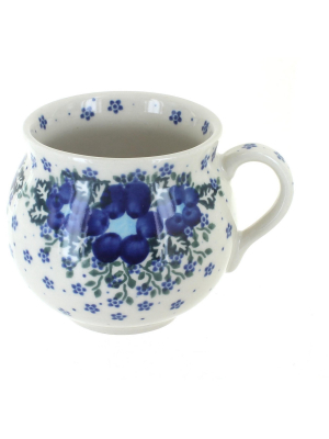 Blue Rose Polish Pottery Melanie Bubble Mug