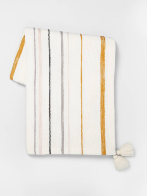 Throw Blanket Multi Stripe - Hearth & Hand™ With Magnolia