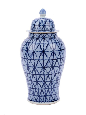 Large Diamonds Temple Jar