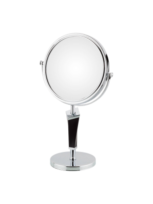 Mirror Image 5"x1" Helix Free Standing Vanity Mirror Chrome