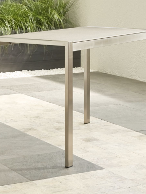 Dune High Dining Table With Pebbled Glass