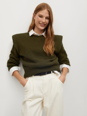 Shoulder Pad Knit Sweater