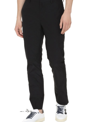 Prada Shell Straight Leg Tailored Trousers