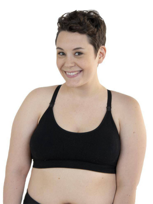 Bamboobies Yoga Nursing Bra- Black