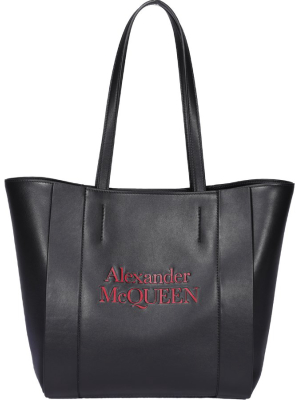 Alexander Mcqueen Signature Logo Tote Bag