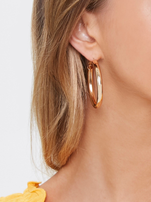 Smooth Hoop Earrings