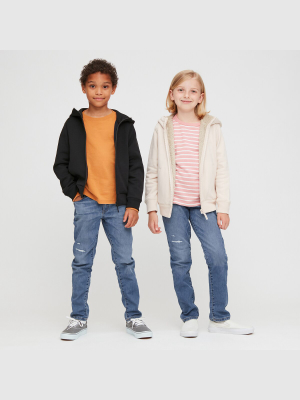 Kids Ultra Stretch Denim Slim-fit Zip-fly Pants