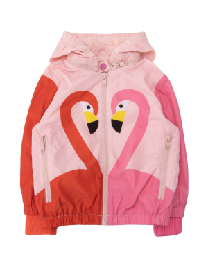 Stella Mccartney Kids Flamingo Print Hooded Jacket