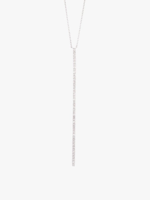 Long Diamond Bar Necklace