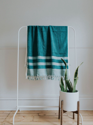 Deep Sea Green Oversized Bath Towel