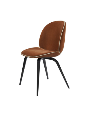 Beetle Dining Chair - Wood Base - Fully Upholstered