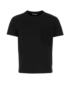 Valentino Macramé Lace Pocket T-shirt