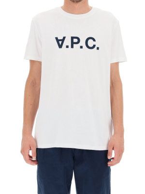 A.p.c. Logo Print Crewneck T-shirt