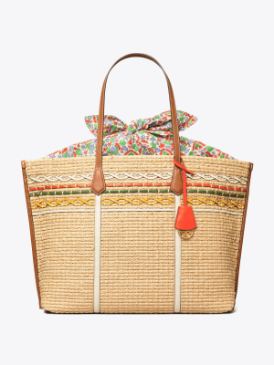 Perry Straw Oversized Tote Bag