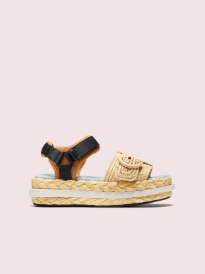 Acapulco Raffia Flatform Sandals