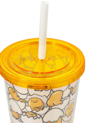 Seven20 Sanrio’s Gudetama 20 Oz Insulated Tumbler With Lid & Straw