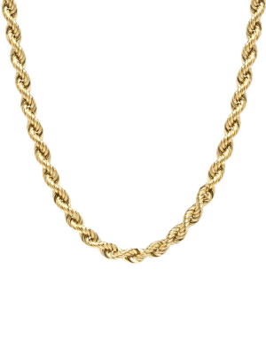 14k Large Rope Chain Necklace