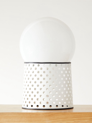 Voss White Globe Table Lamp