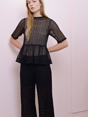 Bette Lace Blouse Black/last Item